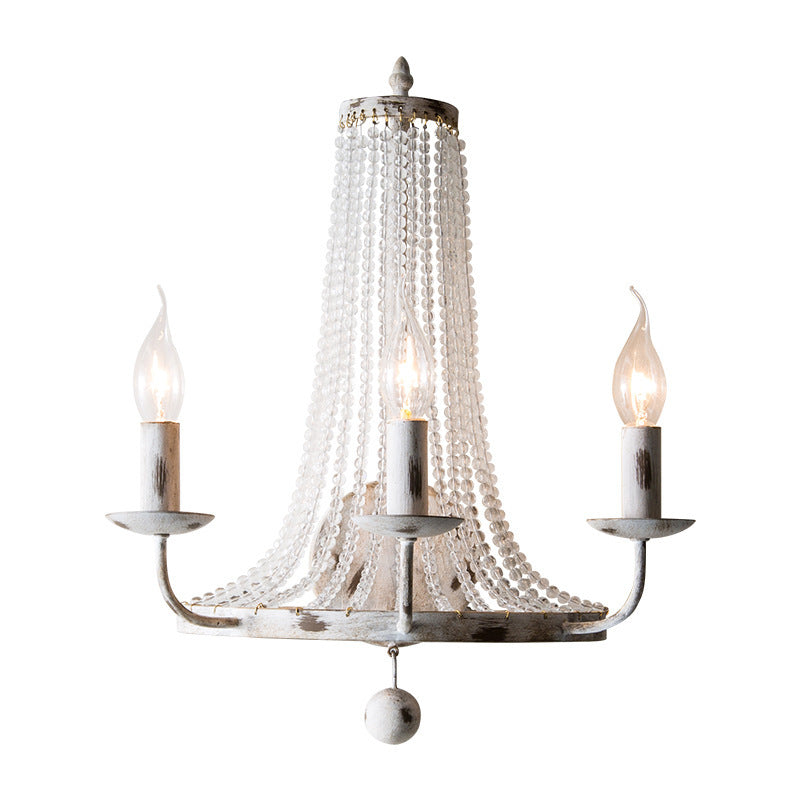 Retro Crystal Bedside Wall Lamp – Modern Crystal Wall Sconce for Bedroom & Hallway