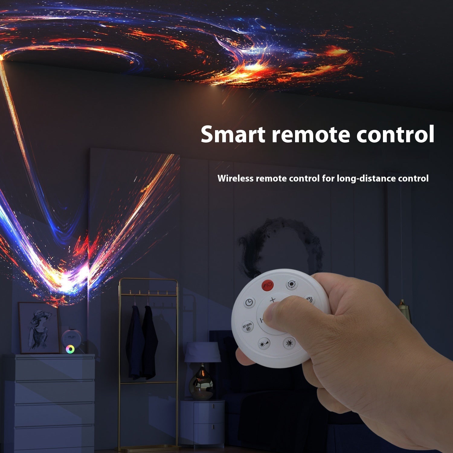 Galaxy Star Projection Lamp – LED Room Ambient Lighting Projector