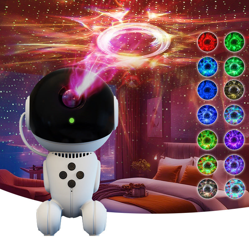 Starry Sky Mini Projector Light – Robot LED Night Lamp