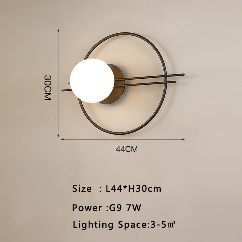 Modern Minimalist Wall Light – LED Background Wall Sconce for Living Room & Hotel