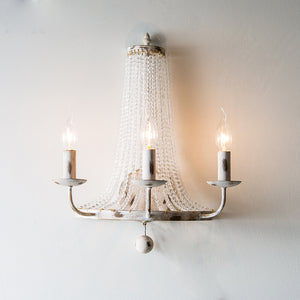 Retro Crystal Bedside Wall Lamp – Modern Crystal Wall Sconce for Bedroom & Hallway