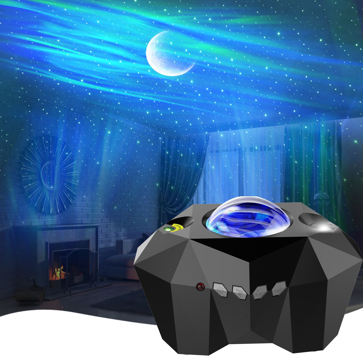 LED Aurora Star Projector – Ocean Dream Galaxy Night Light Lamp