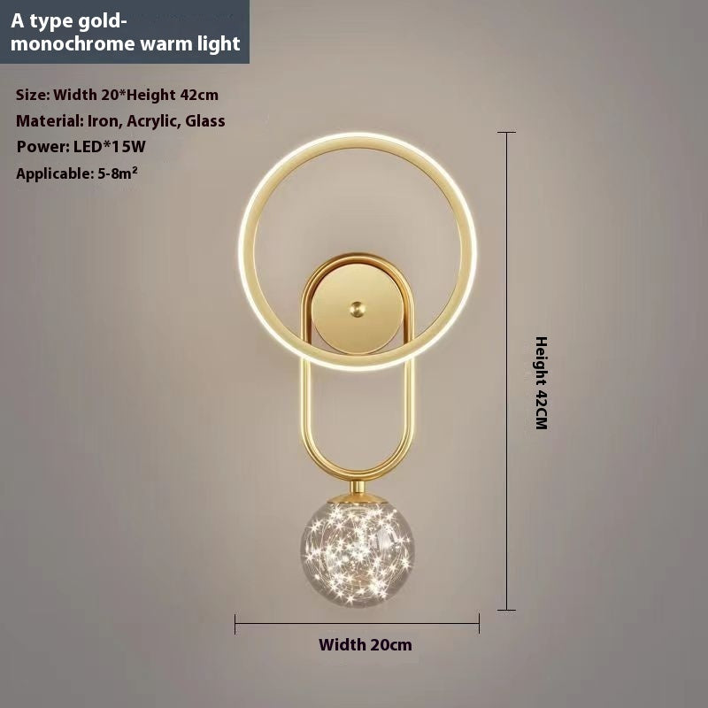 Modern Wall Sconce with Bulb – Bedside Lighting for Bedroom & Hallway