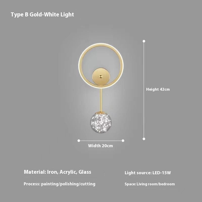 Modern Wall Sconce with Bulb – Bedside Lighting for Bedroom & Hallway