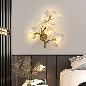 Luxury Ginkgo Leaf Wall Lamp – Modern Gold Decorative Wall Sconce