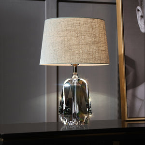 Premium Crystal Accent Table Lamp – Modern Decorative Lamp for Bedroom & Living Room