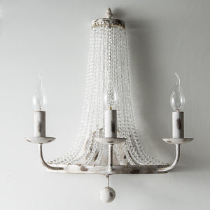 Retro Crystal Bedside Wall Lamp – Modern Crystal Wall Sconce for Bedroom & Hallway