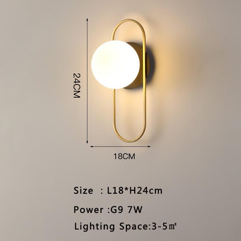 Modern Minimalist Wall Light – LED Background Wall Sconce for Living Room & Hotel