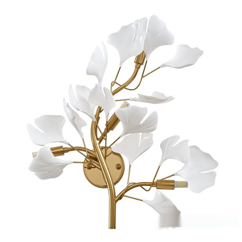 Luxury Ginkgo Leaf Wall Lamp – Modern Gold Decorative Wall Sconce