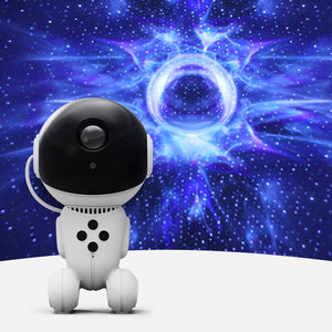 Starry Sky Mini Projector Light – Robot LED Night Lamp