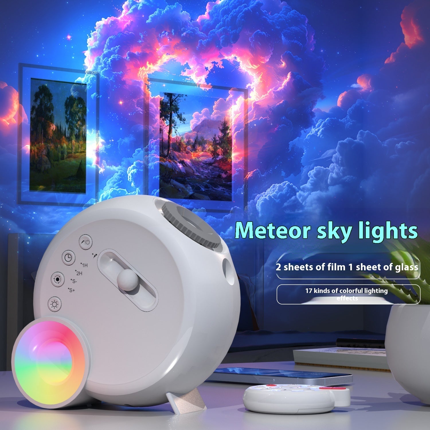 Galaxy Star Projection Lamp – LED Room Ambient Lighting Projector