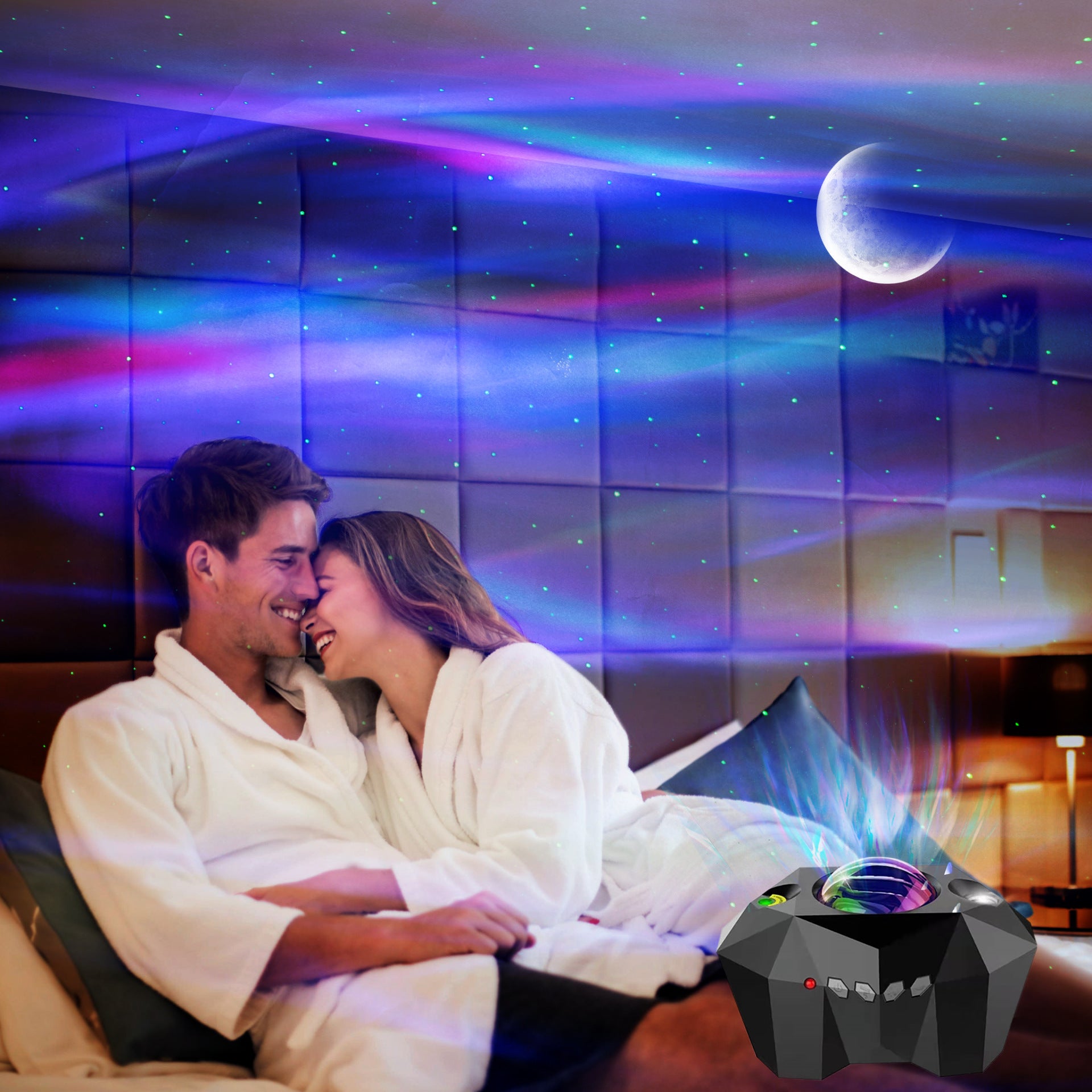 LED Aurora Star Projector – Ocean Dream Galaxy Night Light Lamp