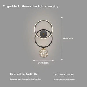 Modern Wall Sconce with Bulb – Bedside Lighting for Bedroom & Hallway