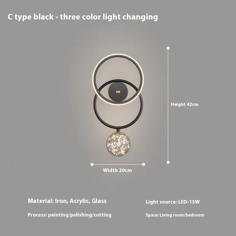 Modern Wall Sconce with Bulb – Bedside Lighting for Bedroom & Hallway