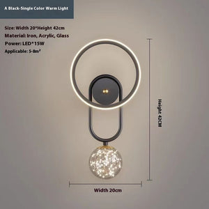 Modern Wall Sconce with Bulb – Bedside Lighting for Bedroom & Hallway