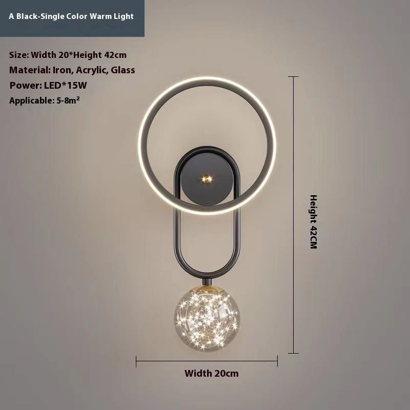 Modern Wall Sconce with Bulb – Bedside Lighting for Bedroom & Hallway