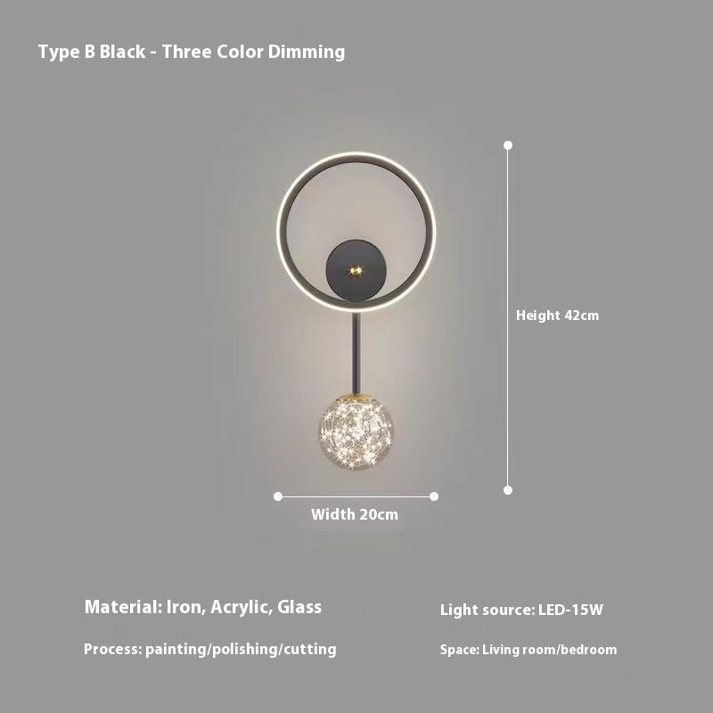 Modern Wall Sconce with Bulb – Bedside Lighting for Bedroom & Hallway