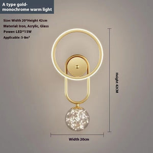 Modern Wall Sconce with Bulb – Bedside Lighting for Bedroom & Hallway