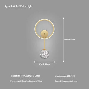 Modern Wall Sconce with Bulb – Bedside Lighting for Bedroom & Hallway