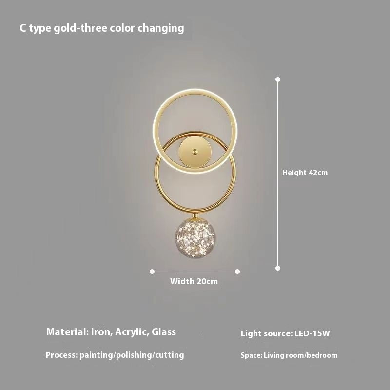 Modern Wall Sconce with Bulb – Bedside Lighting for Bedroom & Hallway